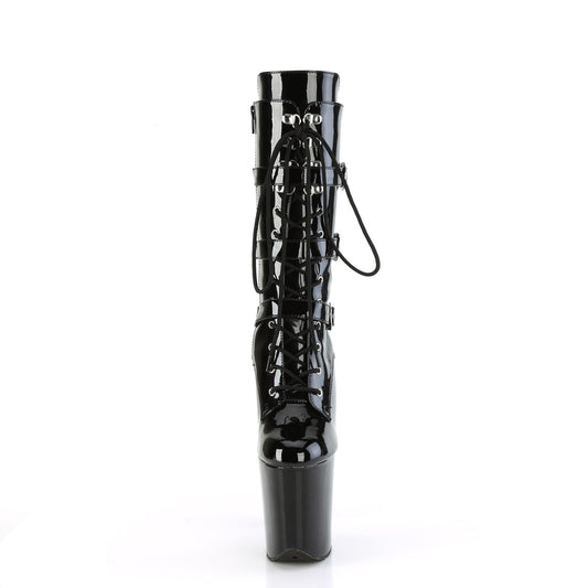 【PLEASER】FLAMINGO-1053 プラットフォームシューズ Blk Pat/Blk【取寄】