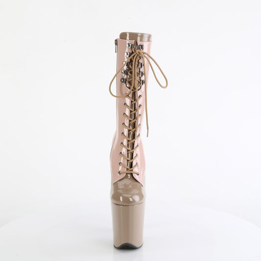 【PLEASER】FLAMINGO-1054DC プラットフォームシューズ Dusty Pink-Sand Pat/Dusty Pink-Sand【取寄】