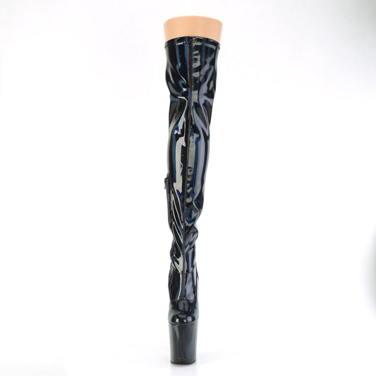 【PLEASER】FLAMINGO-3000HWR プラットフォームシューズ Blk Str. Holo/Blk Holo【取寄】