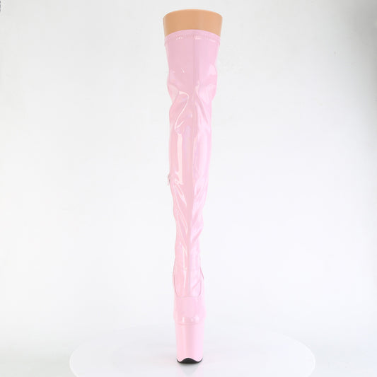 【PLEASER】FLAMINGO-3000HWR プラットフォームシューズ B. Pink Str. Holo/B. Pink Holo【取寄】