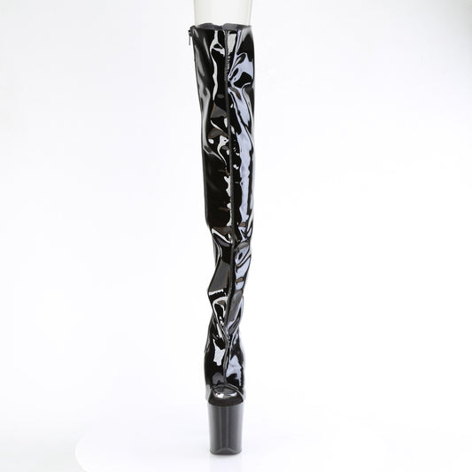 【PLEASER】FLAMINGO-3017 プラットフォームシューズ Blk Str Pat/Blk【取寄】