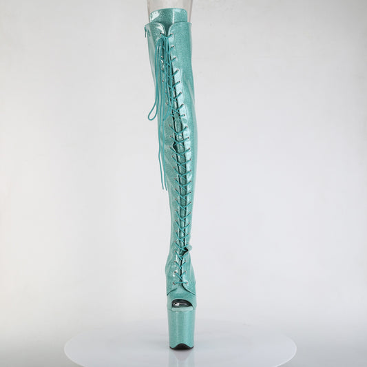 【PLEASER】FLAMINGO-3021GP プラットフォームシューズ Aqua Glitter Pat/M【取寄】