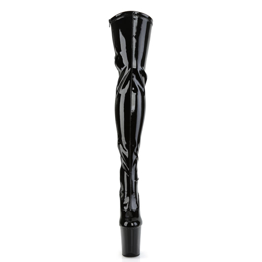 【PLEASER】FLAMINGO-3063 プラットフォームシューズ Blk Str Pat/Blk【取寄】