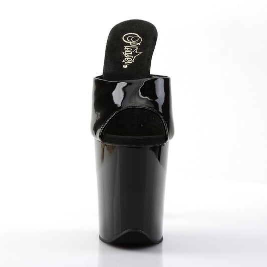 【PLEASER】FLAMINGO-801 プラットフォームシューズ Blk Pat/Blk【取寄】