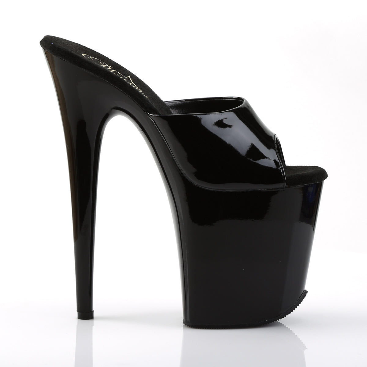 【PLEASER】FLAMINGO-801 プラットフォームシューズ Blk Pat/Blk【取寄】