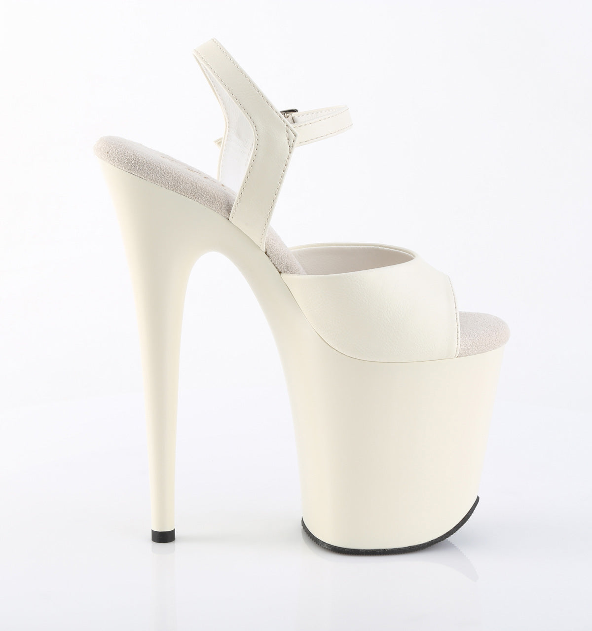 【PLEASER】FLAMINGO-809 プラットフォームシューズ Off-Wht Faux Leather/Off-Wht Matte【取寄】