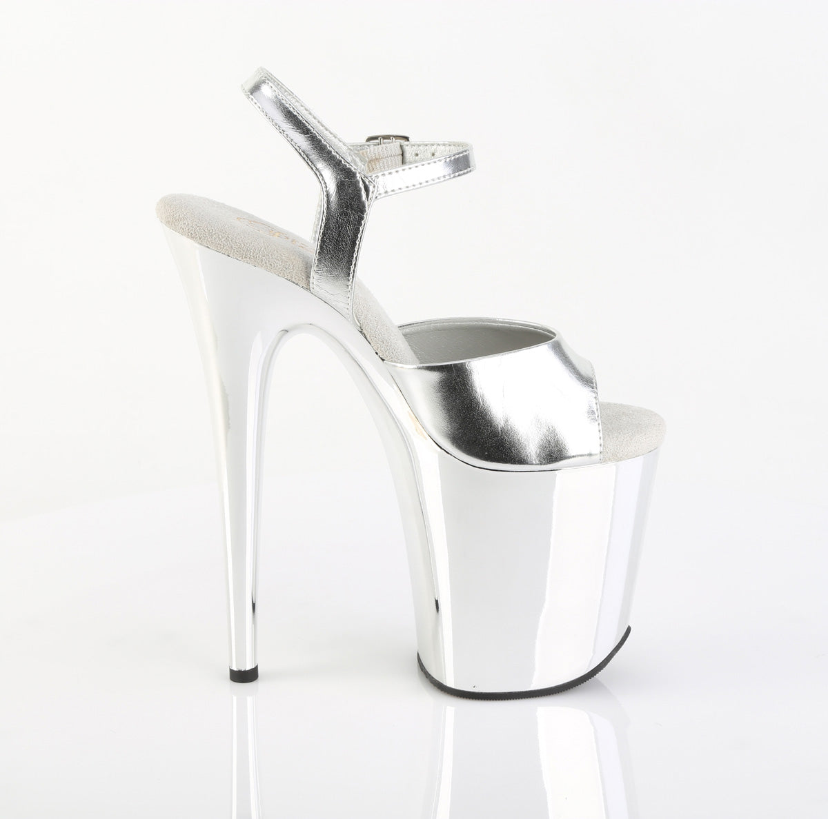 【PLEASER】FLAMINGO-809 プラットフォームシューズ Slv Metallic Pu/Slv Chrome【取寄】