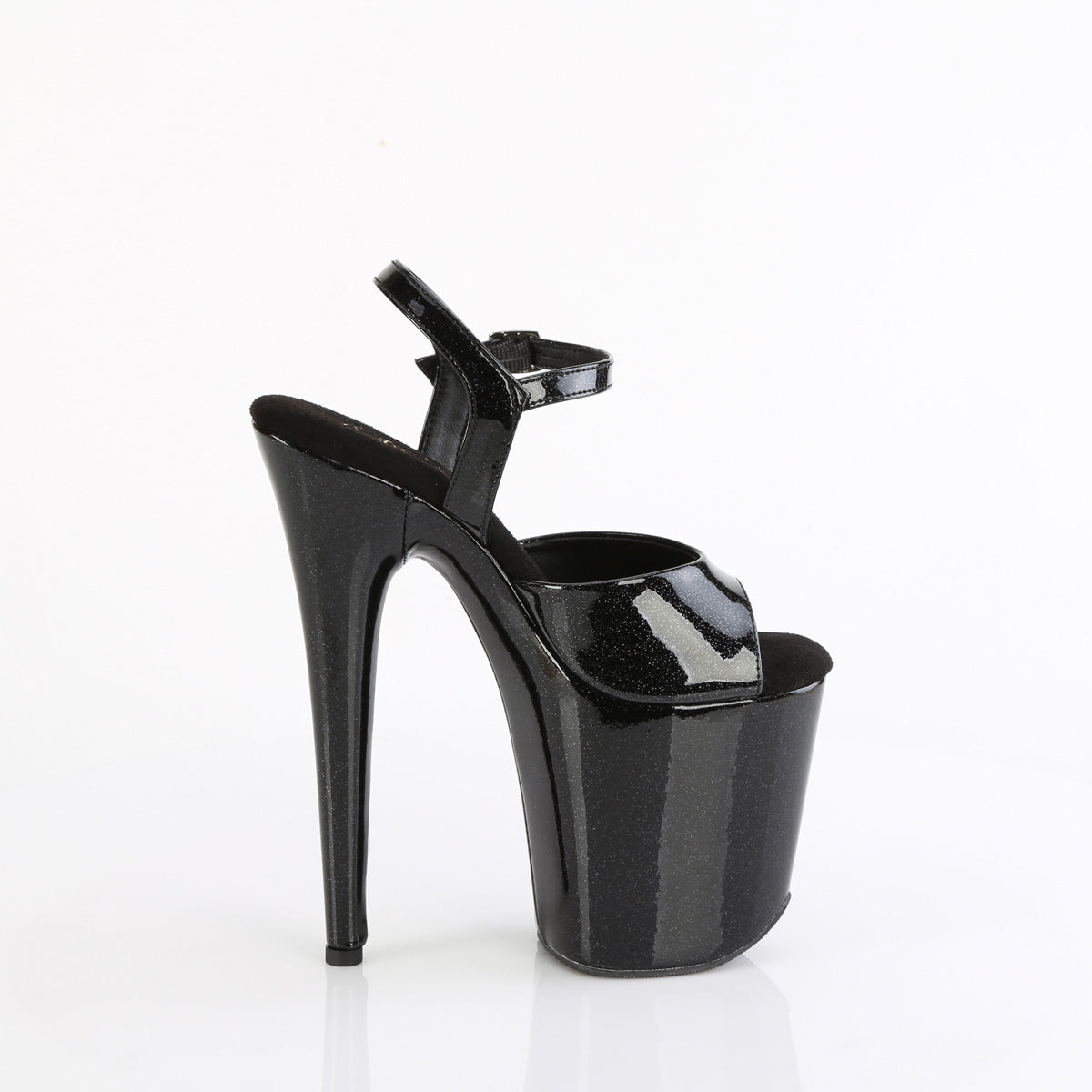 【PLEASER】FLAMINGO-809GP プラットフォームシューズ Blk Glitter Pat/M【取寄】