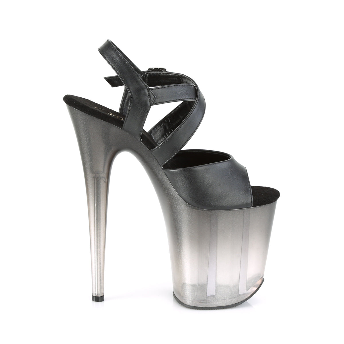 【PLEASER】FLAMINGO-822T プラットフォームシューズ Blk Faux Leather/Faded Blk【取寄】