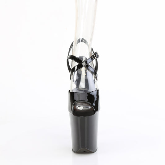 【PLEASER】FLAMINGO-824 シューズ Blk Pat/Blk【取寄】