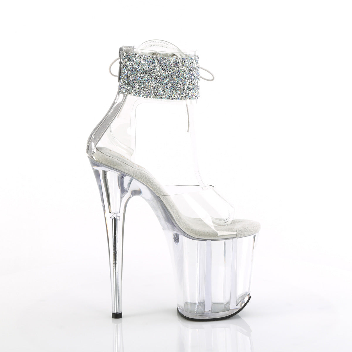 【PLEASER】FLAMINGO-824RS-02 プラットフォームシューズ Clr-Slv AB RS/Clr【取寄】