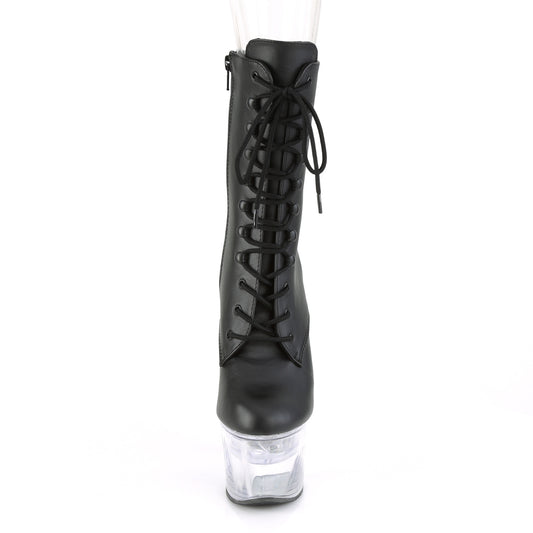 【PLEASER】FLASHDANCE-1020-7 シューズ Blk Faux Leather/Clr【取寄】