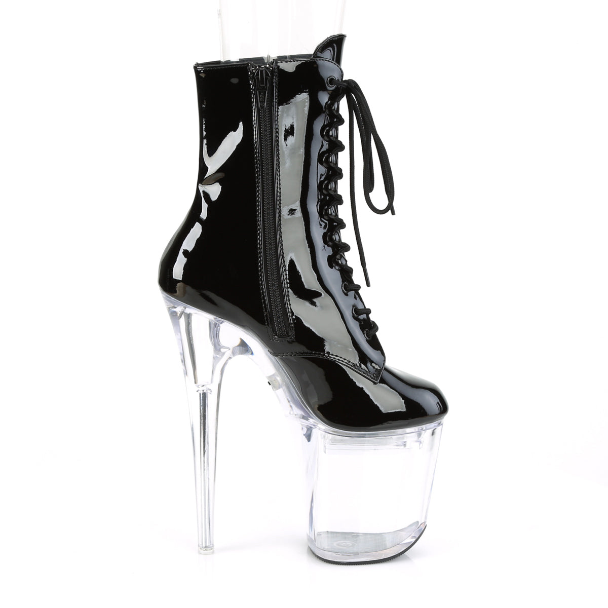 【PLEASER】FLASHDANCE-1020-8 プラットフォームシューズ Blk Pat/Clr【取寄】
