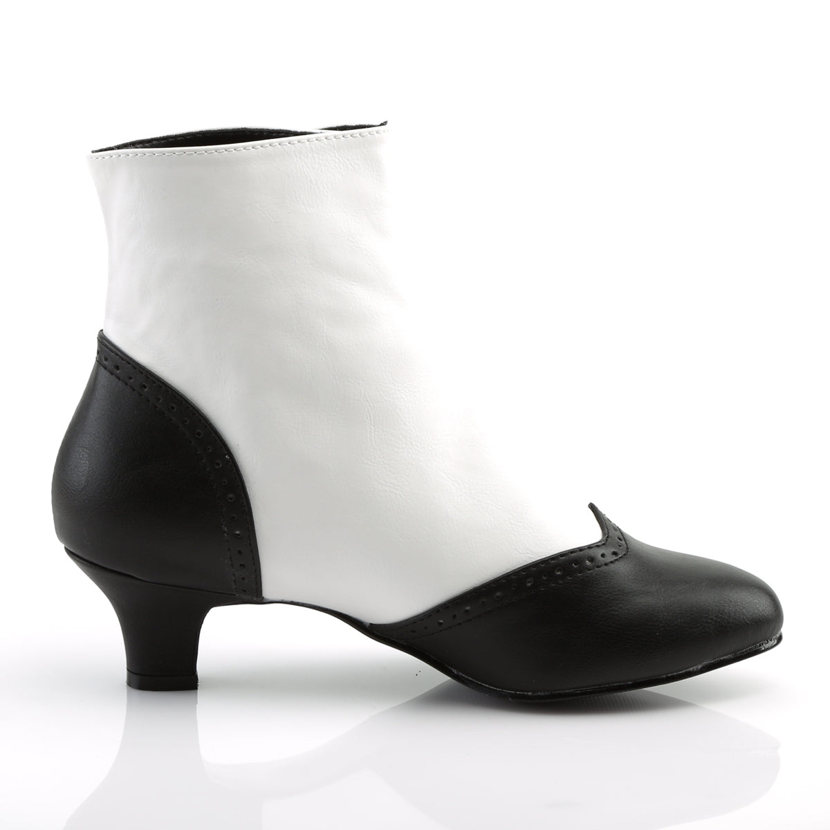 【BORDELLO】FLORA-1023 ブーツ Wht-Blk Pu【取寄】