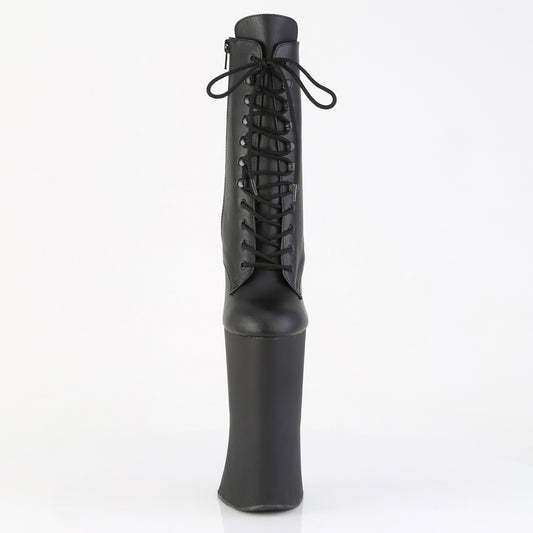 【PLEASER】FORBIDDEN-1020 プラットフォームシューズ Blk Faux Leather/Blk Matte【取寄】