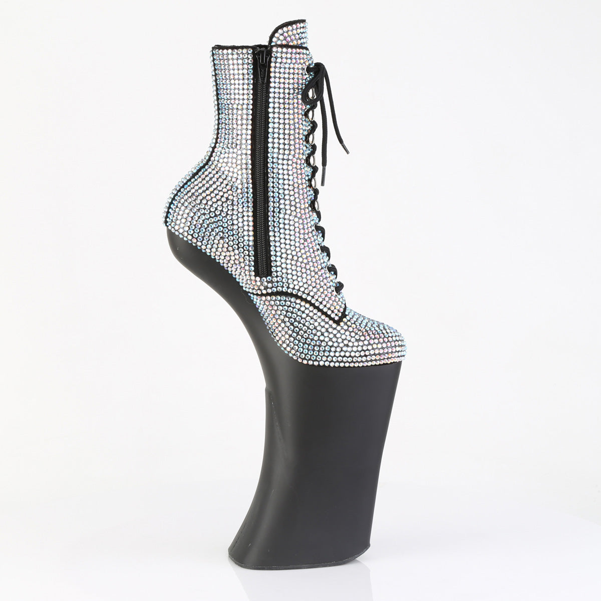 【PLEASER】FORBIDDEN-1020RS プラットフォームシューズ Slv AB RS/Blk Matte【取寄】
