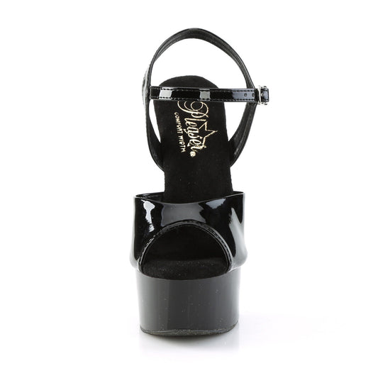 【PLEASER】GLEAM-609 シューズ Blk Pat/Blk【取寄】