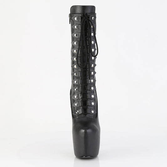 【PLEASER】JUBILANT-1048 プラットフォームシューズ Blk Str. Faux Leather【取寄】