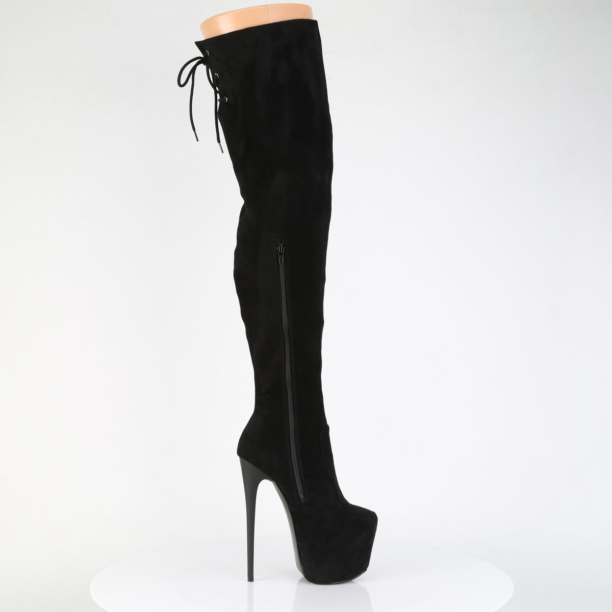 【PLEASER】JUBILANT-3007FS プラットフォームシューズ Blk Faux Suede【取寄】