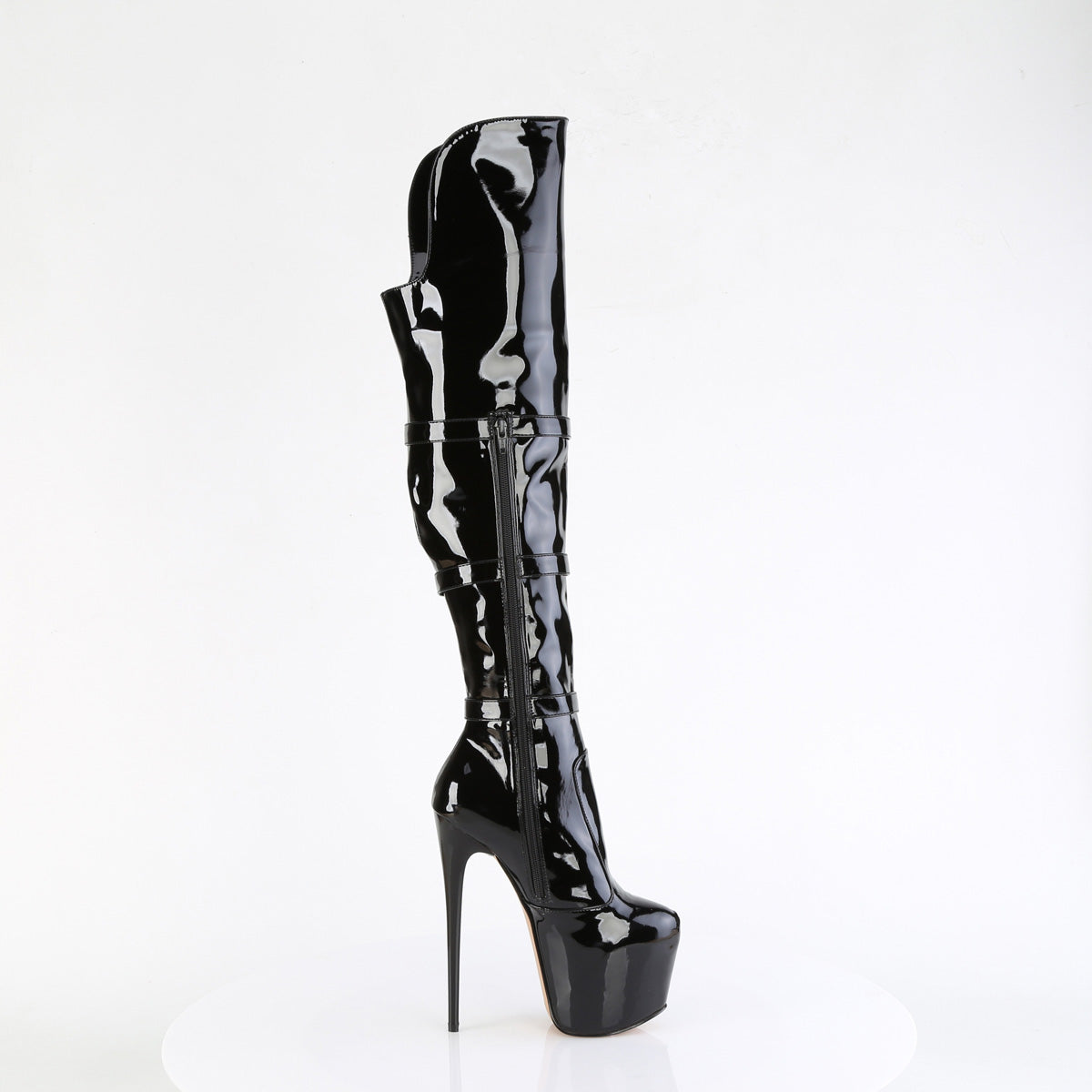 【PLEASER】JUBILANT-3018 プラットフォームシューズ Blk Str. Pat【取寄】