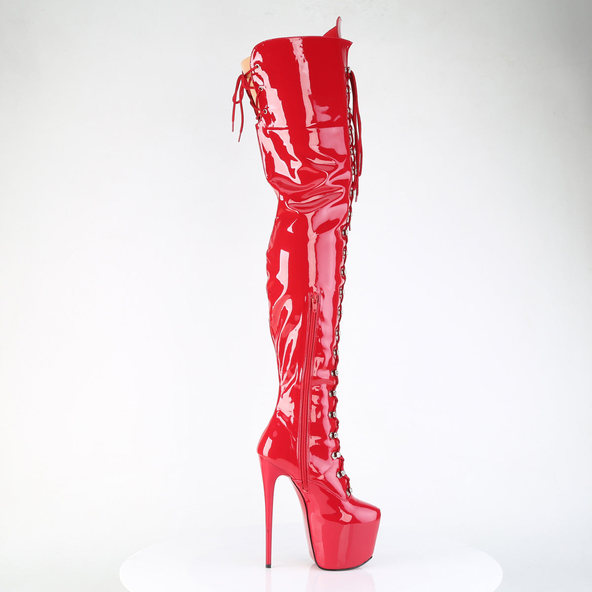 【PLEASER】JUBILANT-4012 プラットフォームシューズ Red Str. Pat【取寄】