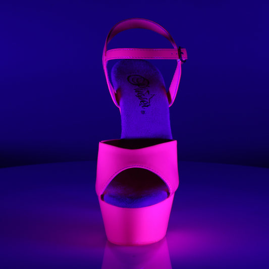【PLEASER】KISS-209UV プラットフォームシューズ Neon H. Pink/H. Pink【取寄】