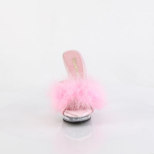 【FABULICIOUS】LIP-101-8 シューズ B. Pink Satin-Fur/Clr【取寄】