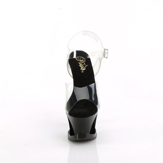 【PLEASER】MOON-708DIA プラットフォームシューズ Clr/Blk【取寄】