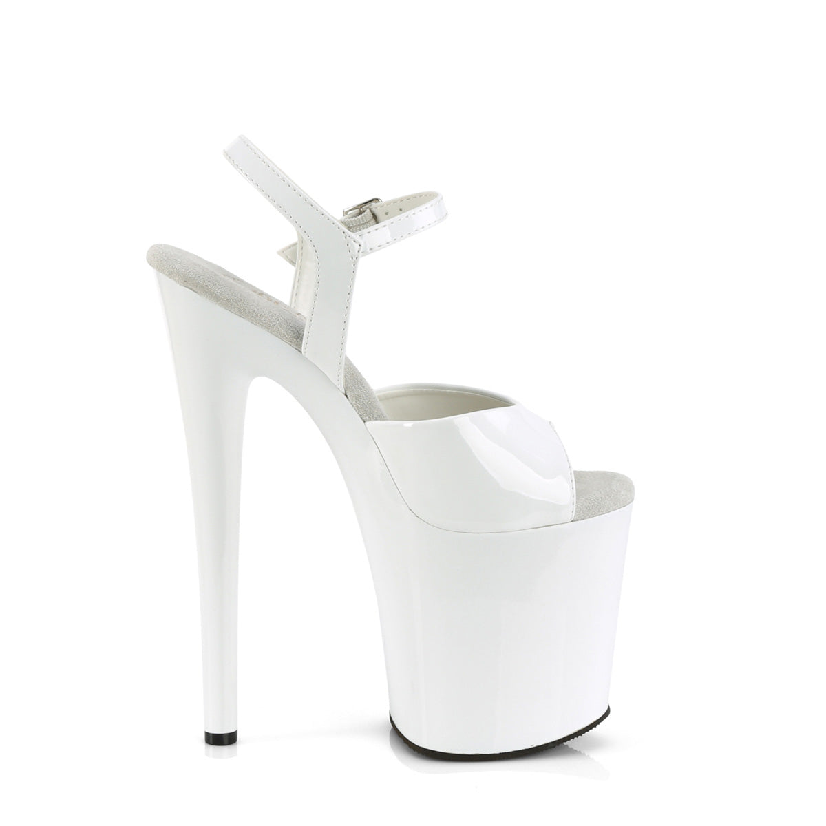 【PLEASER】NAUGHTY-809 プラットフォームシューズ Wht Pat/Wht【取寄】
