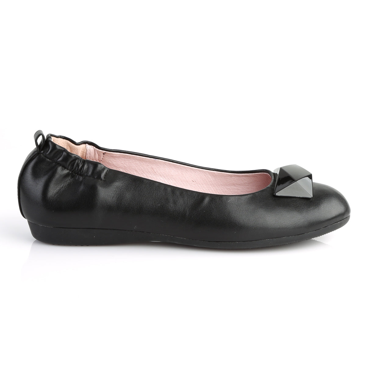 【PIN UP COUTURE】OLIVE-08 シングルソールシューズ Blk Faux Leather【取寄】
