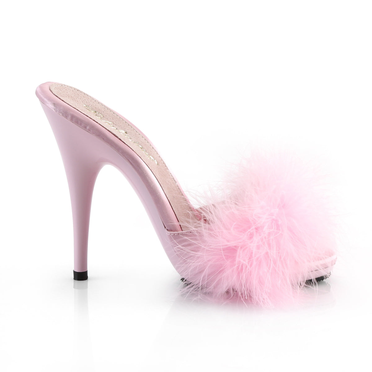 【FABULICIOUS】POISE-501F ヒールシューズ B. Pink Satin-Marabou Fur/B. Pink【取寄】