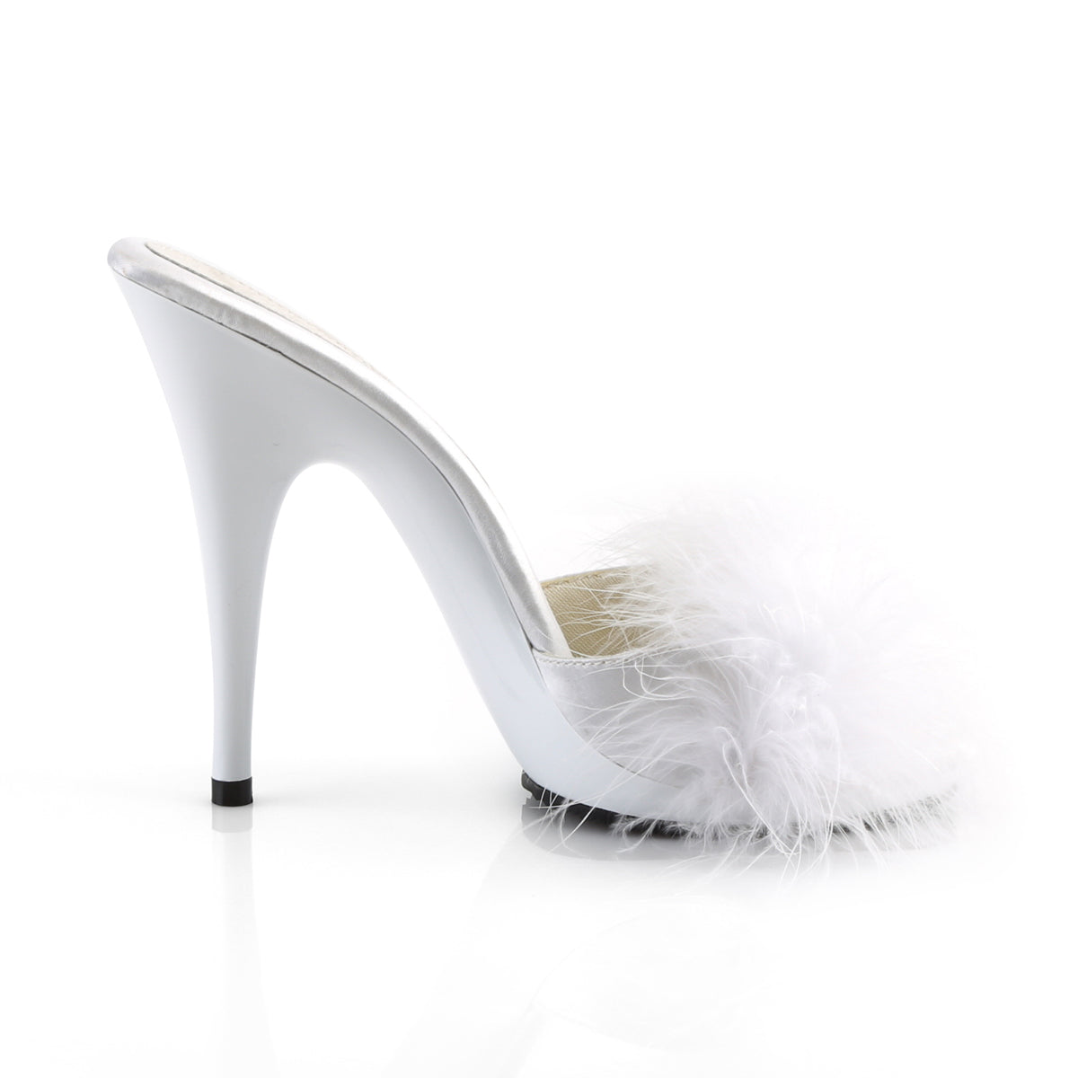 【FABULICIOUS】POISE-501F ヒールシューズ Wht Satin-Marabou Fur/Wht【取寄】