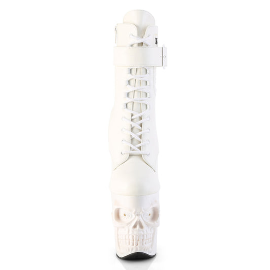 【PLEASER】RAPTURE-1020STR-LT シューズ Wht Faux Leather/Wht Matte【取寄】