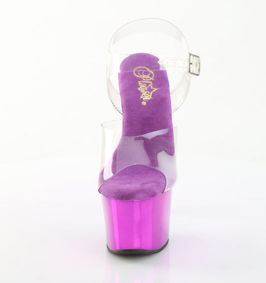 【PLEASER】SKY-308CHRS プラットフォームシューズ Clr/Purple Chrome-AB RS【取寄】