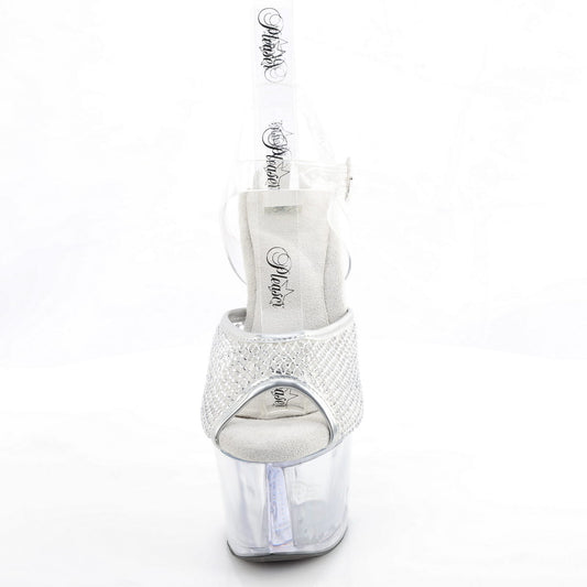 【PLEASER】SKY-308PREM-RSNT プラットフォームシューズ Clr TPU-Slv RS/Clr【取寄】