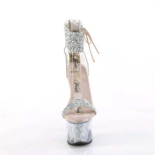 【PLEASER】SKY-327RSI プラットフォームシューズ Slv Multi RS-Nude/Slv RS【取寄】