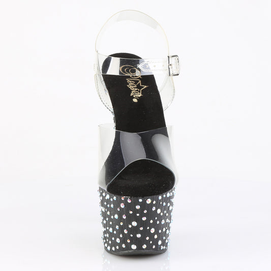 【PLEASER】STARDANCE-708 プラットフォームシューズ Clr/Blk-Slv Multi RS【取寄】