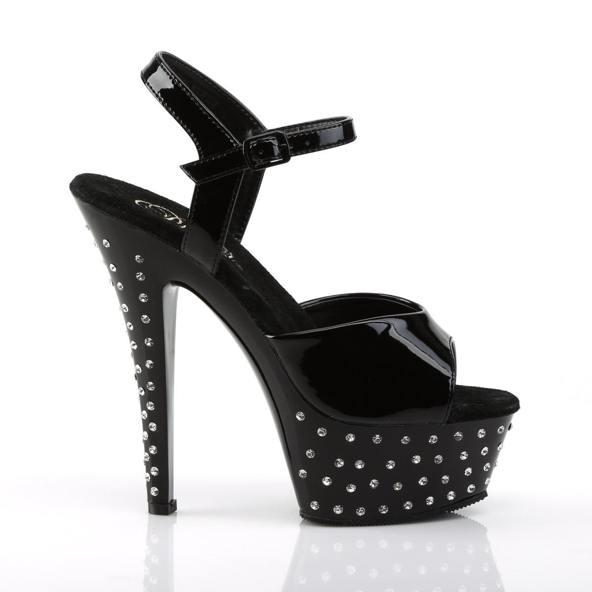 【PLEASER】STARDUST-609 プラットフォームシューズ Blk Pat/Blk【取寄】