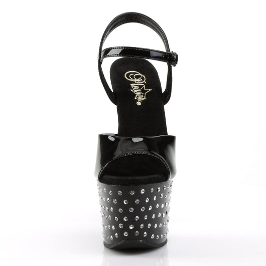 【PLEASER】STARDUST-709 プラットフォームシューズ Blk Pat/Blk【取寄】