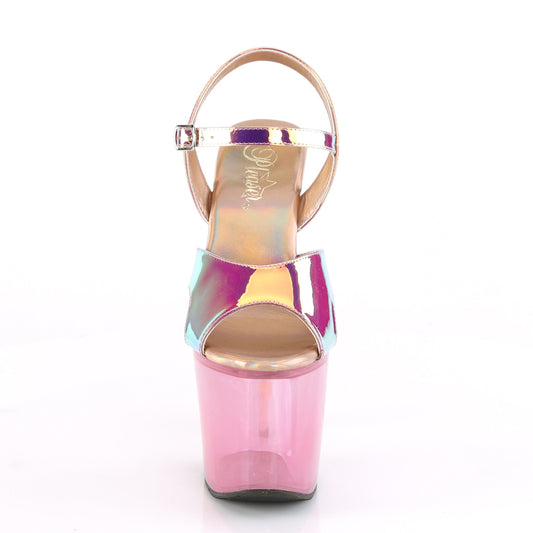 【PLEASER】UNICORN-711T プラットフォームシューズ Pink Shifting TPU/Bubble Gum Pink Tinted【取寄】