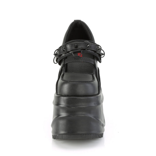 【DEMONIA】WAVE-48 ヒール Blk Vegan Leather【取寄】