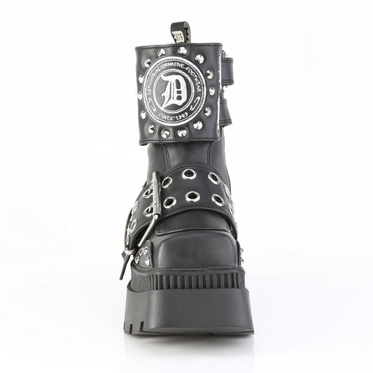 【DEMONIA】WRATH-58 アンクルブーツ Blk Vegan Leather【取寄】