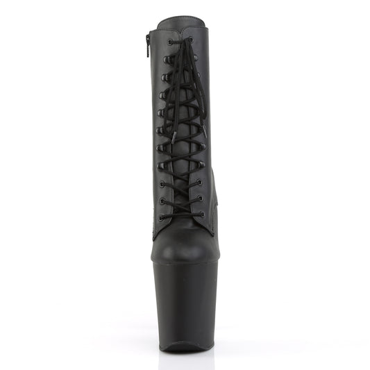 【PLEASER】XTREME-1020 プラットフォームシューズ Blk Faux Leather/Blk Matte【取寄】
