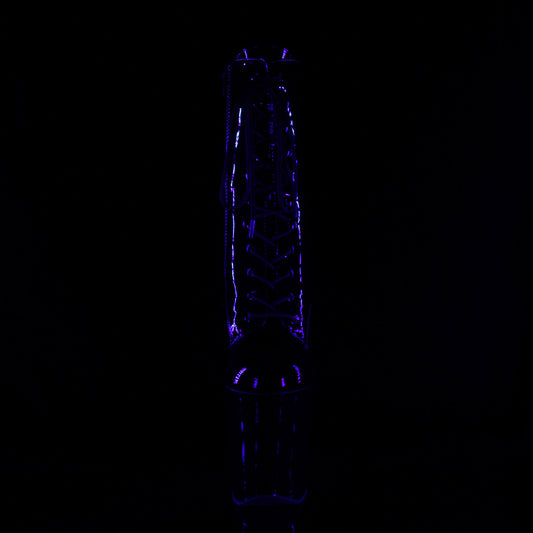 【PLEASER】XTREME-1020TT プラットフォームシューズ Blk Pat/Blk-Neon H. Pink【取寄】