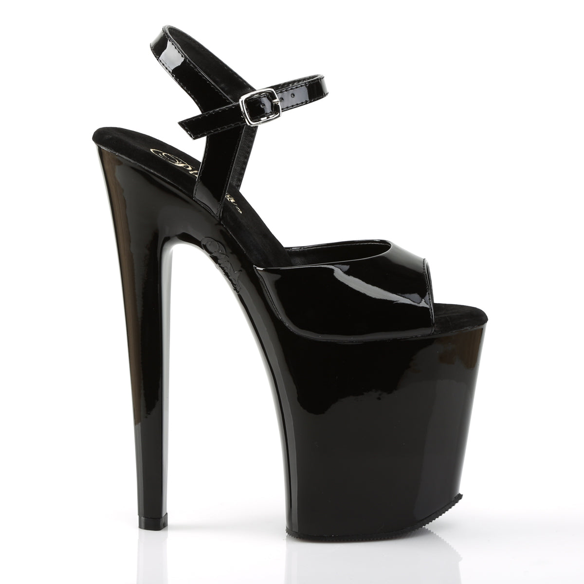 【PLEASER】XTREME-809 プラットフォームシューズ Blk Pat/Blk【取寄】