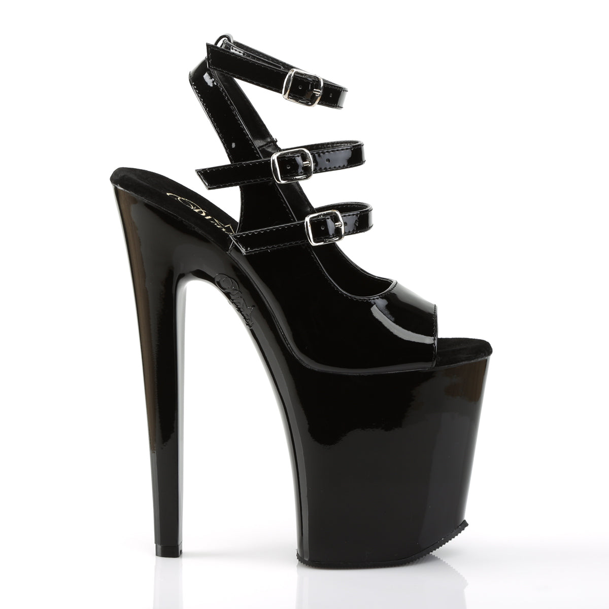 【PLEASER】XTREME-873 プラットフォームシューズ Blk Pat/Blk【取寄】