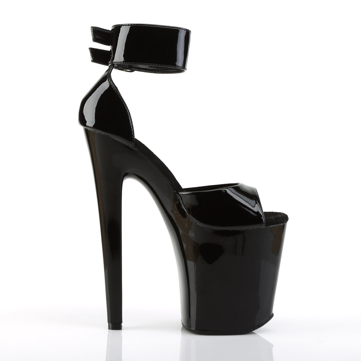 【PLEASER】XTREME-875 プラットフォームシューズ Blk Pat/Blk【取寄】