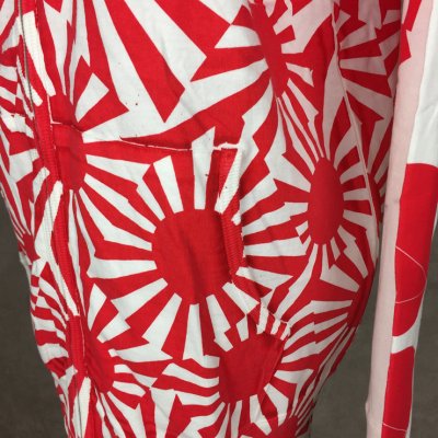 Zip-up hoodie (Hinomaru/white red)