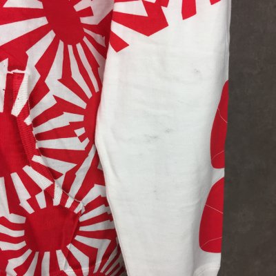 Zip-up hoodie (Hinomaru/white red)