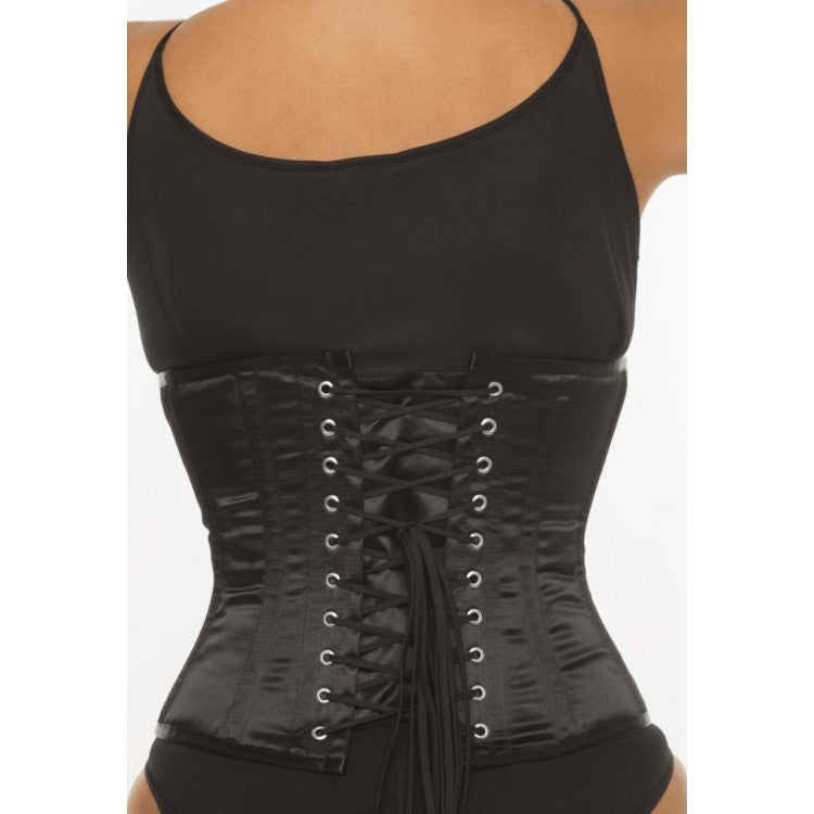 Underbust corset FEVER4000-BLACK SATIN/20INCH